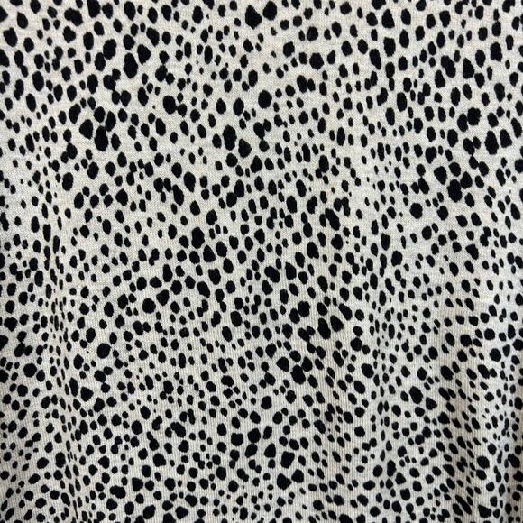 J. Jill Lightweight Cotton Blend Tan Animal Print Sweater Women’s Size XS - NWT - Picture 8 of 9